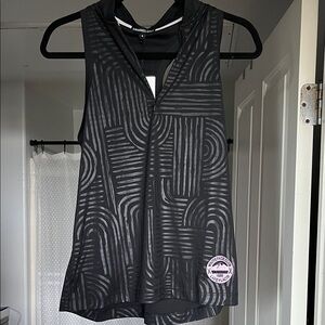 Chic Black Patterned Golf Top
